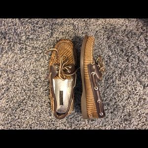 Cow leather Sperry Top-Siders in brown